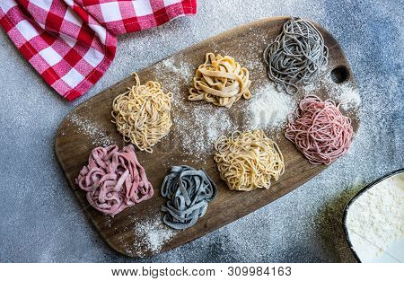 Cooking Concept With Italian Homemade Pasta