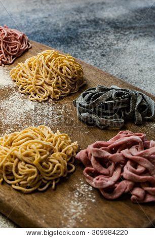 Cooking Concept With Italian Homemade Pasta