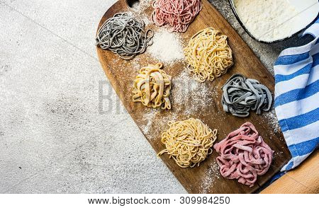 Cooking Concept With Italian Homemade Pasta