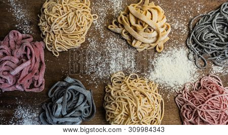 Cooking Concept With Italian Homemade Pasta