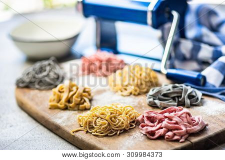 Cooking Concept With Italian Homemade Pasta