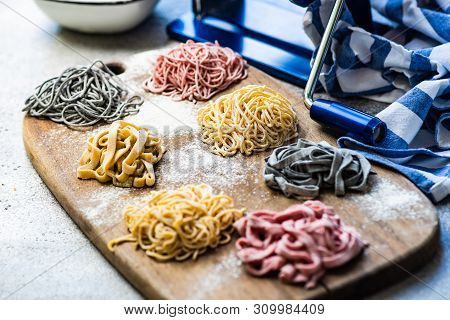 Cooking Concept With Italian Homemade Pasta