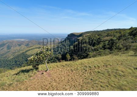 Alto Do Ceu Observatory View At Chapada Dos Guimaraes, Mato Grosso, Brazil. Great Landscape. Travel 