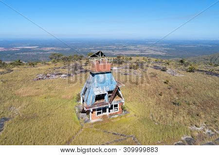 Alto Do Ceu Observatory View At Chapada Dos Guimaraes, Mato Grosso, Brazil. Great Landscape. Travel 