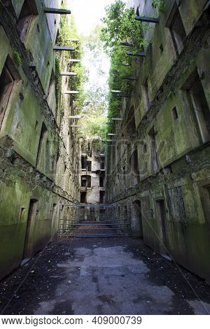 Bodmin (england), Uk - August 20, 2015: Bodmin Jail Naval Prison Outside View, Cornwall, England, Un