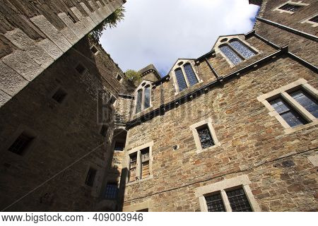 Bodmin (england), Uk - August 20, 2015: Bodmin Jail Naval Prison Outside View, Cornwall, England, Un
