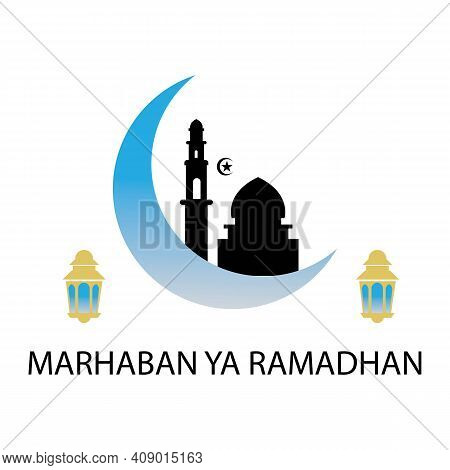 Vector Illustration Of Marhaban Ya Ramadhan