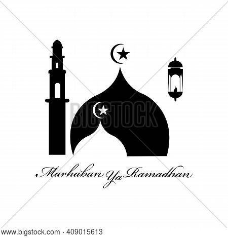 Vector Illustration Of Marhaban Ya Ramadhan