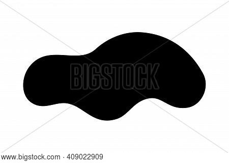 Fluid Liquid Random Organic Shapes Vector Isolated On White Background