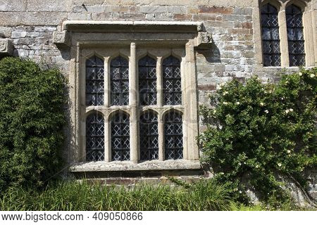 Saltash (england), Uk - August 21, 2015: An Old Window Cotehele Park, Near Saltash,  Cornwall, Engla