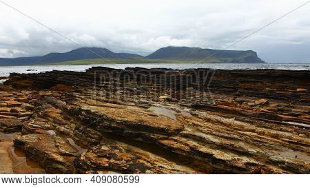 View Of Warbeth Bay Looking Toward Hoy In Orkney