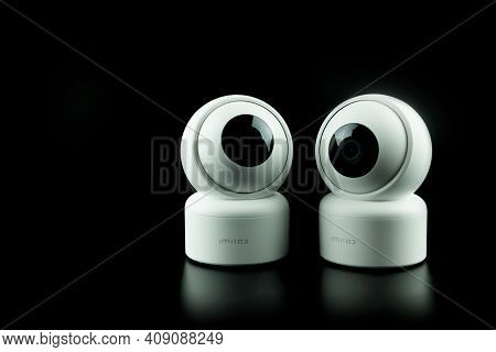 Samut Prakan, Thailand - February 21, 2021 : The Smart Xiaomi Imilab C20 Ip Camera From The Xiaomi. 
