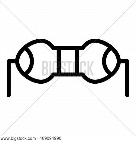 Voltage Resistor Icon. Outline Voltage Resistor Vector Icon For Web Design Isolated On White Backgro