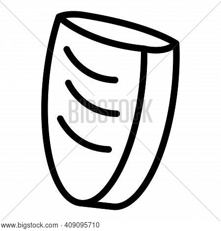 Falafel Pita Icon. Outline Falafel Pita Vector Icon For Web Design Isolated On White Background
