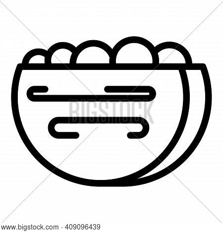 Falafel Icon. Outline Falafel Vector Icon For Web Design Isolated On White Background