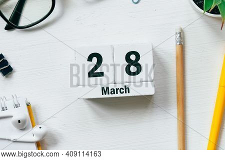 28 Twenty-eighth Day Of Spring Month Calendar March.