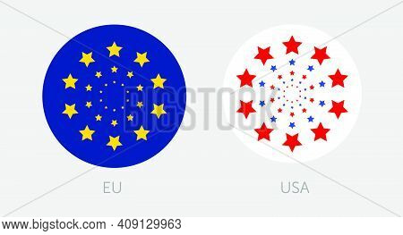 Abstract Star Round. Raiting Star. Star In Round