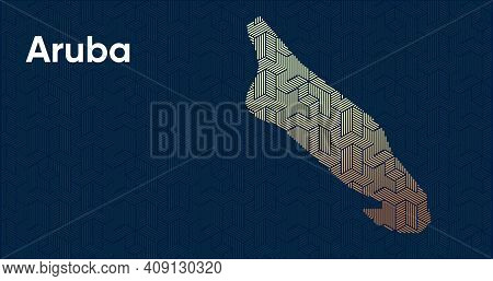 Card With A Stylized Oriental Overlapping Pattern And A Transform Effect. Oriental Gold Pattern With