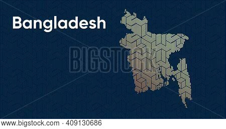 Card With A Stylized Oriental Overlapping Pattern And A Transform Effect. Oriental Gold Pattern With