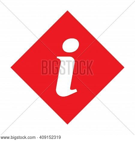Information Help Icon, Helpdesk Info Bubble Desk. Vector Sing Isolated On White Background .