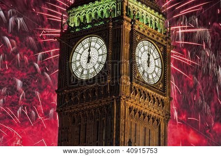Fuochi d'artificio Big Ben