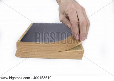 Yellow Pages Phonebook  On A White Background