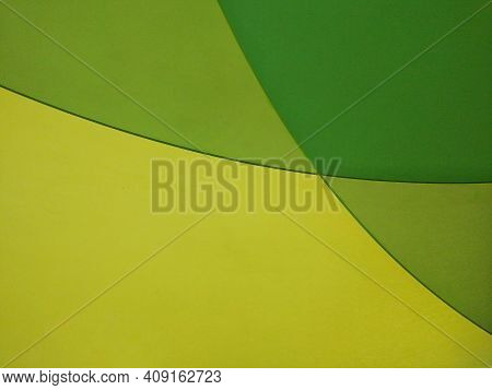 Abstract Background Of Collerful Green Tone With Curve Line For Background Design Consept.