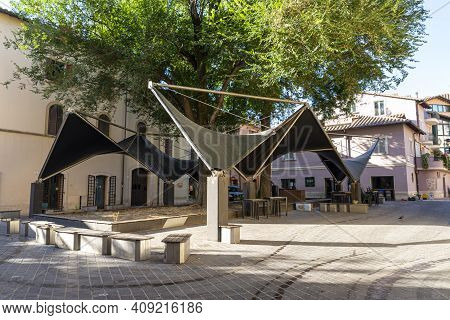Piazza Dell'olmo In The Center Of The City Of Terni