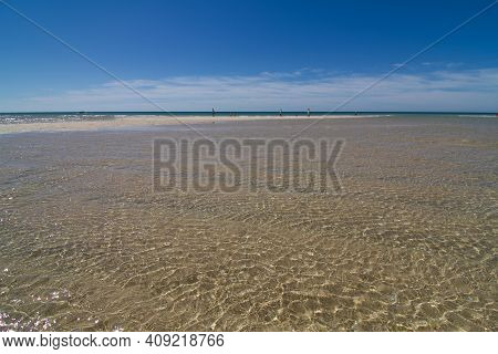 a very clear sea water in algarve