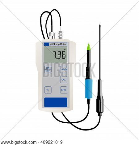Digital Ph And Temperature Meter. For Accurate Laboratory Measurements.