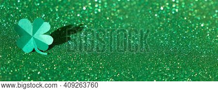St.patrick's Day Shamrock Text Greeting Card Raster