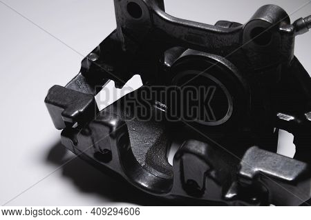Remanufactured Disc Brake Caliper Painted Dark Gray. Brake System Restoration