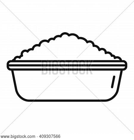 Cereal Flakes Protein Icon. Outline Cereal Flakes Protein Vector Icon For Web Design Isolated On Whi