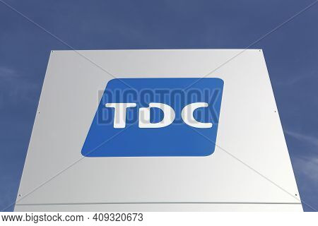 Aarhus, Denmark - May 13, 2016: Tdc Is A Danish Telecommunications Company And It's The Largest Tele