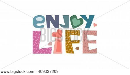 Creative Words I Value Myself. Colourful Letters. Confidence Building Words, Phrase For  Personal Gr