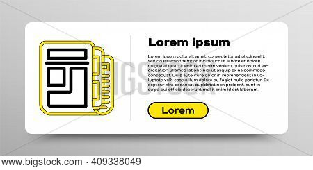 Line Stock Market News Icon Isolated On White Background. Newspaper Sign. Mass Media Symbol. Colorfu