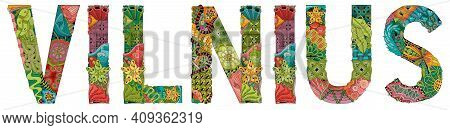 Hand-painted Art Design. Illustration Abuja City Is The Capital Of Nigeria For T-shirt Design, Tatto