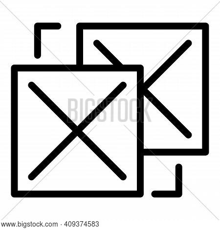 Online Redesign Icon. Outline Online Redesign Vector Icon For Web Design Isolated On White Backgroun