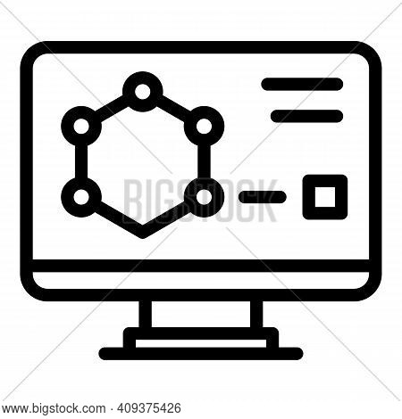 Screen Redesign Icon. Outline Screen Redesign Vector Icon For Web Design Isolated On White Backgroun