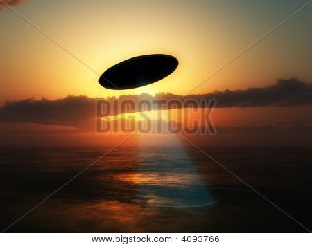 UFO Over vand