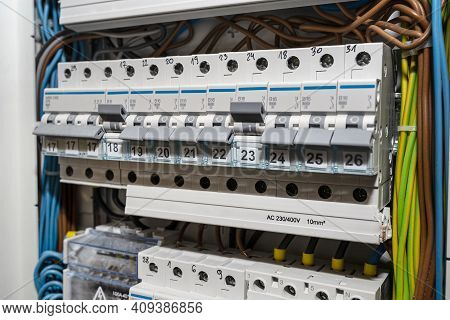 Single-phase Fuses In The Off And On Position And Three-phase Fuses In The Off Position, Placed In T