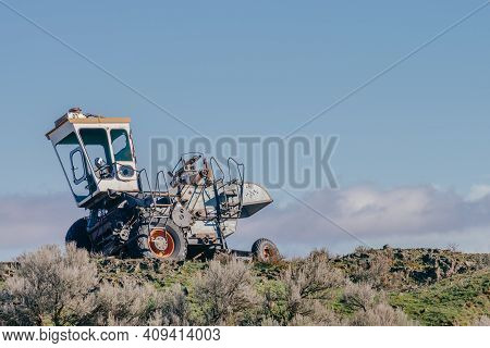 Abandoned Farm Equipment In Grant County, Washington