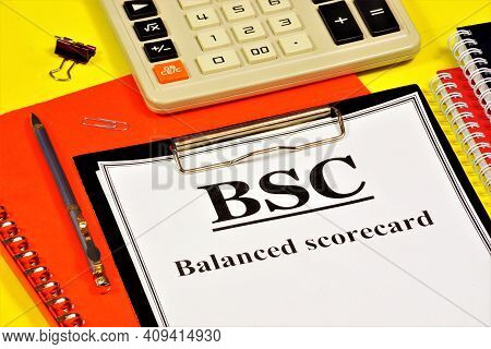 Sbc. Balanced Scorecard. The Text Label In The Form On The Folder. The Method Of Strategic Managemen