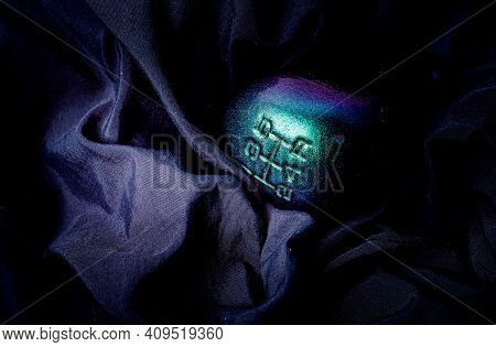 Manual Gearbox In The Car Macro Black Color Effect Gear Modified Handle