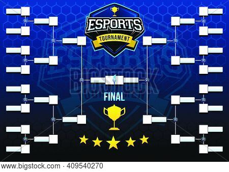 Esport Match Chart Template Modern Veotr Illustration Illustration