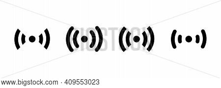 Wireless And Wifi Icon. Wi-fi Signal Symbol. Wi Fi Wireless Icon Visualization Signal. Remote Intern