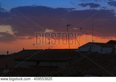 Old Stone Houses In The South Of Andalusia