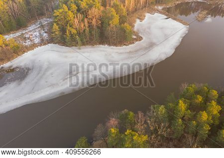 The Lagoon, An Artificial Water Reservoir Near The Village Of Klikow In Western Poland. It Was Creat