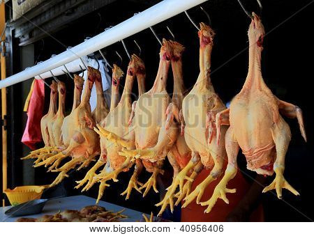 Mercado Cicken em Huaraz, Peru, América do Sul