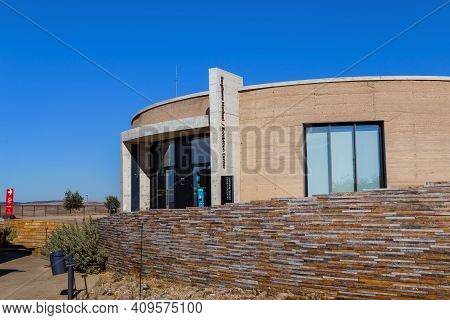 Gobekli Tepe, Turkey - October 8, 2020: This Is Building Of The Exhibition Center Of The Archaeologi